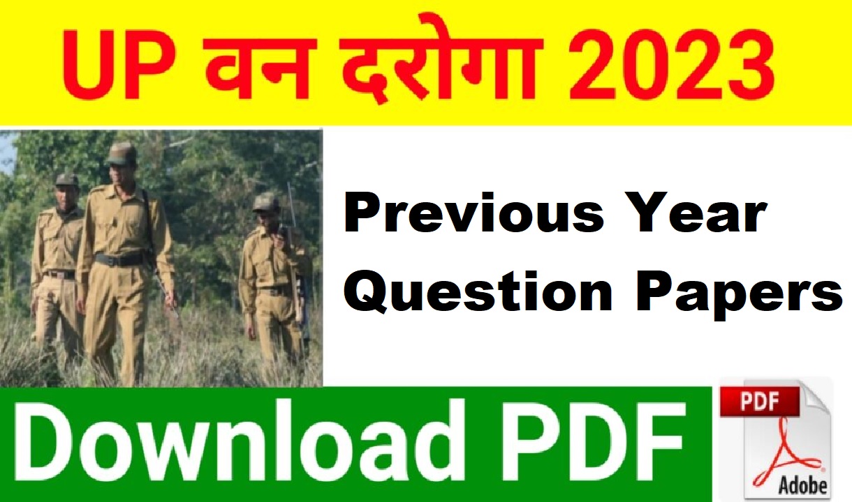 UPSSSC Forest Guard Previous Year Question Papers